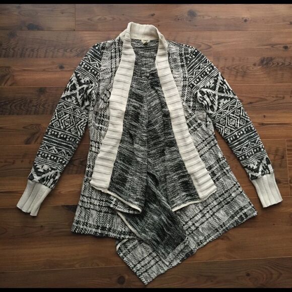 TINY Anthropologie XS open front sweater cardigan - Picture 1 of 5